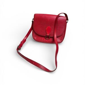 Louis Vuitton Epi Saint Cloud Red Crossbody Bag Vintage-see callouts